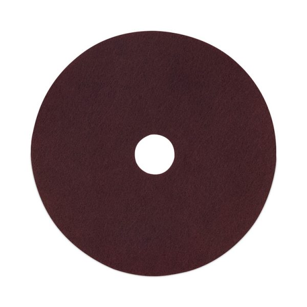 Deep Scrub Pads, 20" Diameter, Maroon, 10/Carton - Image 5