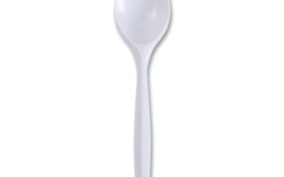 Mediumweight Wrapped Polypropylene Cutlery, Spork, White, 1,000/carton