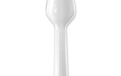 Heavyweight Polypropylene Cutlery, Tasting Spoon, White, 3,000/Carton