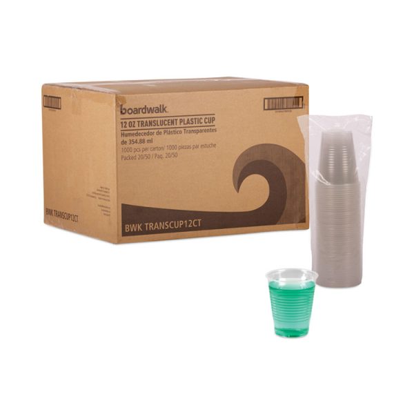 Translucent Plastic Cold Cups, 12 Oz, Polypropylene, 50 Cups/sleeve, 20 Sleeves/carton - Image 5