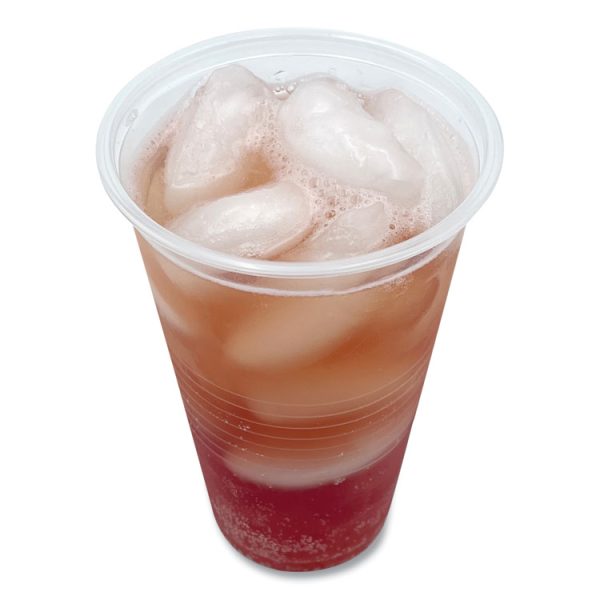 Translucent Plastic Cold Cups, 20 oz, Clear, 1,000/Carton - Image 2