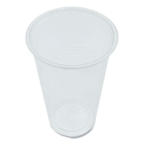 Translucent Plastic Cold Cups, 20 oz, Clear, 1,000/Carton - Image 4