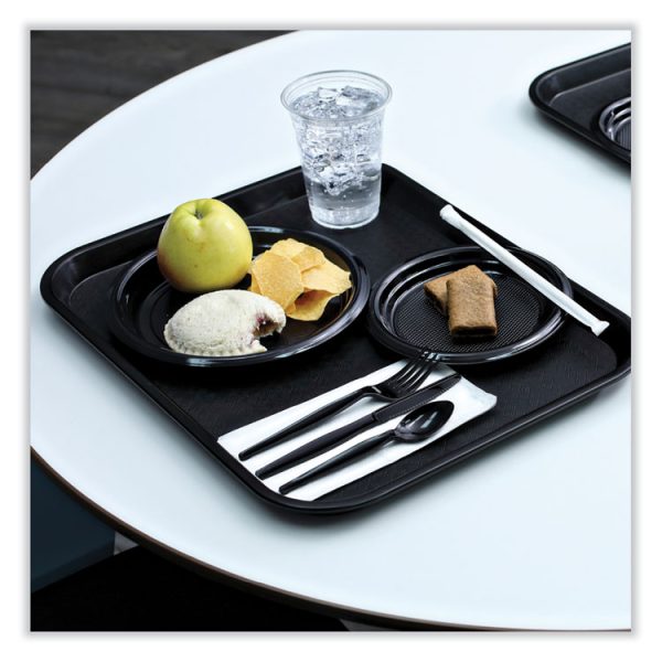 Heavyweight Wrapped Polystyrene Cutlery, Teaspoon, Black, 1,000/carton - Image 4