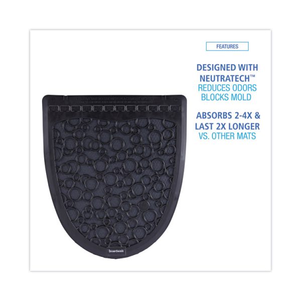 Urinal Mat 2.0, Rubber, 17.5 X 20, Black/black, 6/carton - Image 4