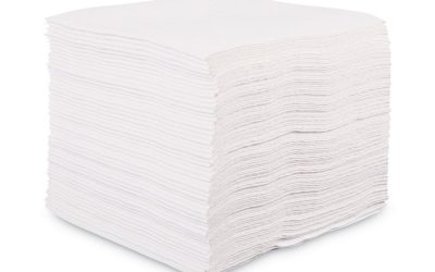 DRC Wipers, 12 x 13, White, 90 Bag, 12 Bags/Carton