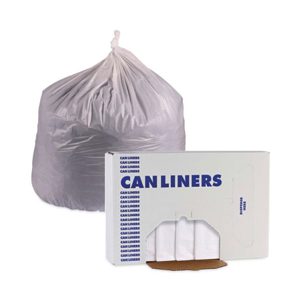 Linear Low Density Industrial Can Liners, 10 Gal, 0.5 Mil, 24 X 23, White, 500/carton - Image 6