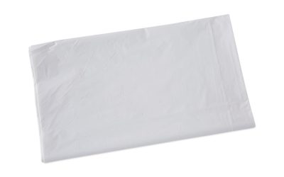 Linear Low Density Industrial Can Liners, 33 Gal, 0.9 Mil, 33 X 39, White, 100/carton