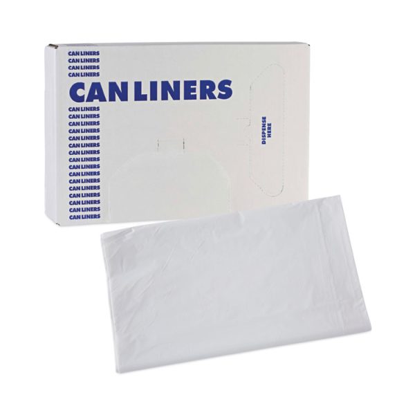 Linear Low Density Industrial Can Liners, 33 Gal, 0.9 Mil, 33 X 39, White, 100/carton - Image 7