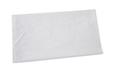 Linear Low Density Industrial Can Liners, 45 Gal, 0.9 Mil, 40 X 46, White, 100/carton