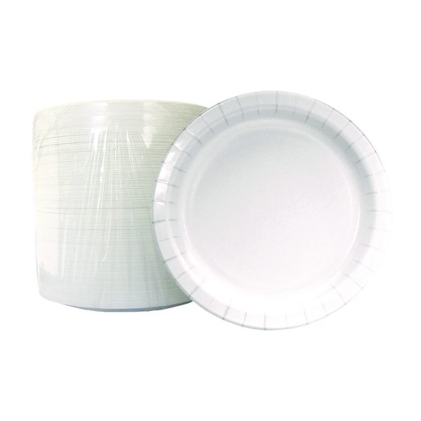 Paper Dinnerware, Plate, 6", White, 1,000/Carton - Image 2