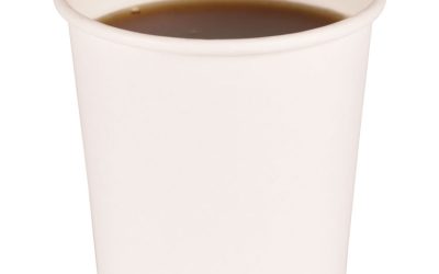 Paper Hot Cups, 4 oz, White, 50 Cups/Sleeve, 20 Sleeves/Carton