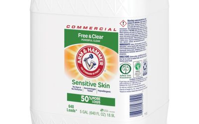 HE Compatible Liquid Detergent, Unscented, 640 Loads, Free and Clear Scent, 5 gal Jug