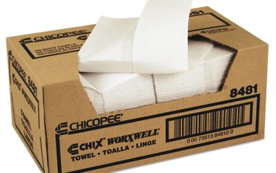 Durawipe Shop Towels, 13 X 15, Z Fold, White, 100/carton