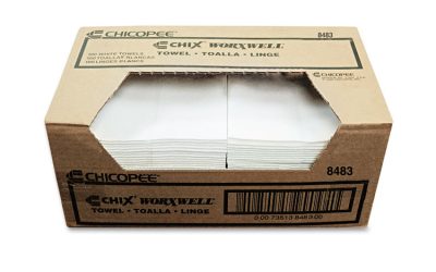 Durawipe Shop Towels, 13 X 15, Flat, White, 300/carton