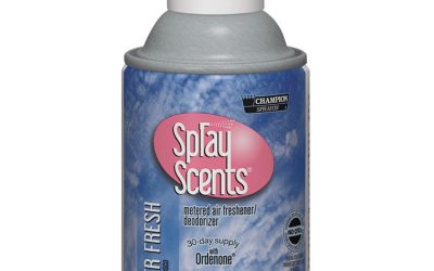 Champion Sprayon SPRAYScents Metered Air Freshener Refill, Powder Fresh, 7 oz Aerosol Spray, 12/Carton