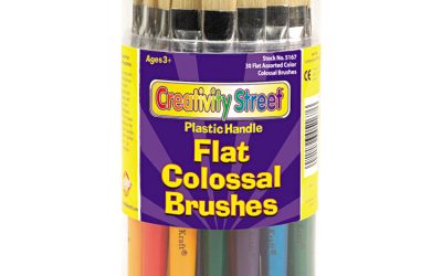 Colossal Brush, Natural Bristle, Flat Profile, 30/set