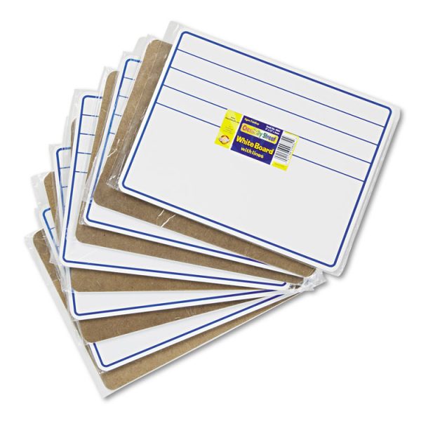 Dry Erase Student Boards, 12 x 9, Blue/White Surface, 10/Set - Image 9