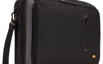 Track Clamshell Case, Fits Devices Up to 18″, Dobby Nylon, 19.3 x 3.9 x 14.2, Black