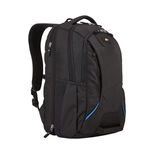 Checkpoint Friendly Backpack, Fits Devices Up to 15.6", Polyester, 2.76 x 13.39 x 19.69, Black - Image 2