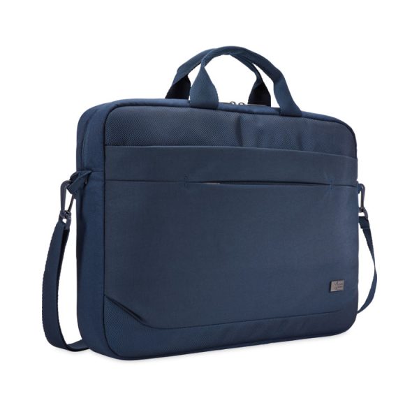 Advantage Laptop Attache, Fits Devices Up to 14", Polyester, 14.6 x 2.8 x 13, Dark Blue - Image 2