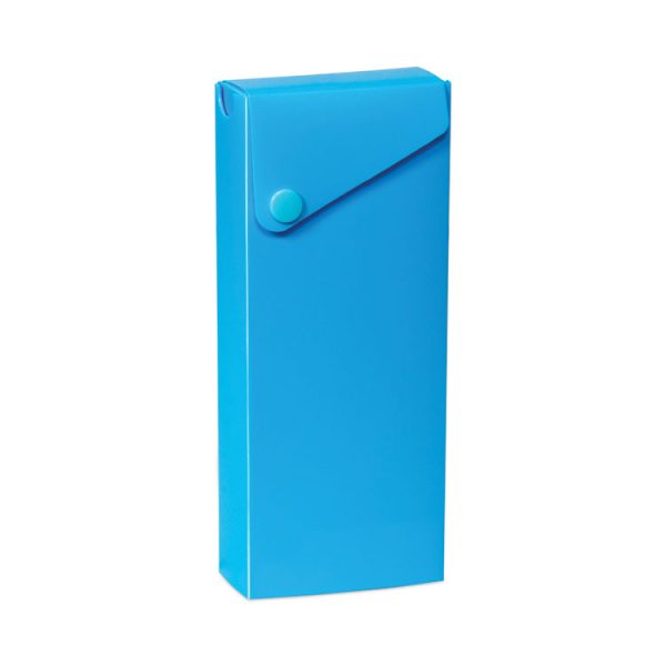 Slider Pencil Case, 11.43 x 9.5 x 0.6, Sandy Gray, Seafoam Green, Seaside Blue, Sunset Red, Sunny Yellow, 24/Carton - Image 2