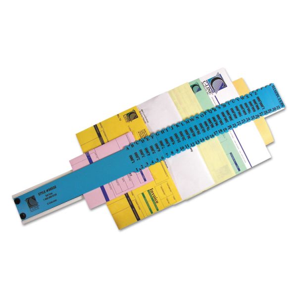 Plastic Indexed Sorter, 32 Dividers, Alpha/Numeric/Date Index, Letter Size, Blue Frame - Image 2