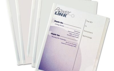 Vinyl Report Covers with Binding Bars, 0.13″ Capacity, 8.5 x 11, Clear/Clear, 50/Box