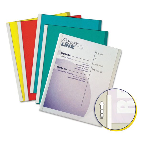 Vinyl Report Covers, 0.13" Capacity, 8.5 X 11, Clear/assorted, 50/box - Image 2