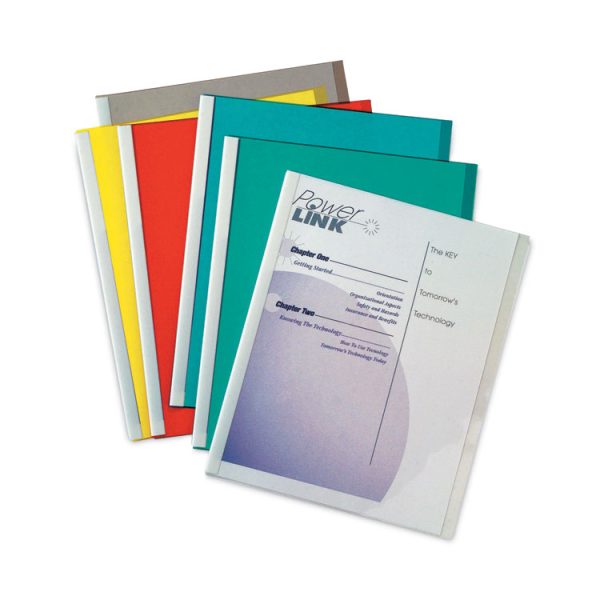 Vinyl Report Covers, 0.13" Capacity, 8.5 X 11, Clear/assorted, 50/box - Image 3