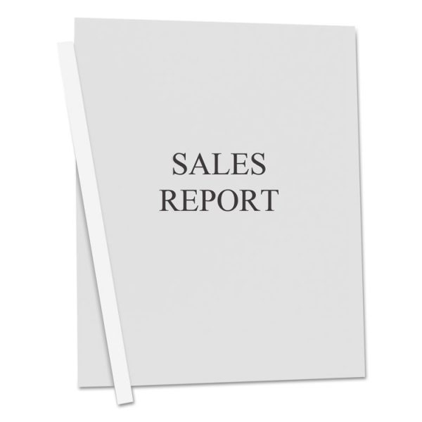 Vinyl Report Covers, 0.13" Capacity, 8.5 X 11, Clear/clear, 50/box - Image 2
