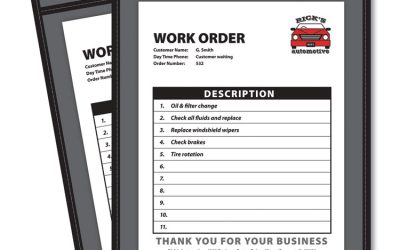 Shop Ticket Holders, Stitched, One Side Clear, 50 Sheets, 8.5 x 11, 25/Box
