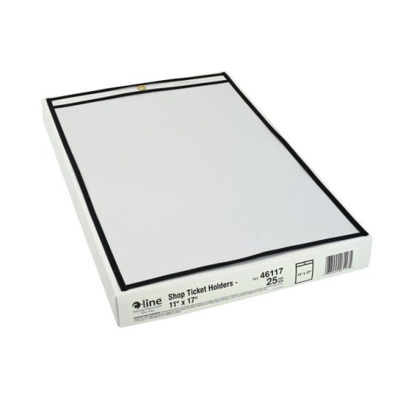 Shop Ticket Holders, Stitched, Both Sides Clear, 75", 11 X 17, 25/box - Image 2