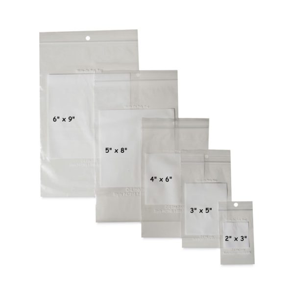 Write-On Poly Bags, 2 Mil, 2" X 3", Clear, 1,000/carton - Image 5
