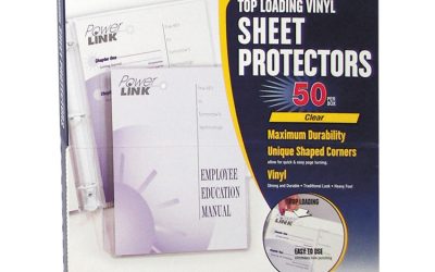 Super Heavyweight Vinyl Sheet Protectors, Clear, 2 Sheets, 11 x 8.5, 50/Box