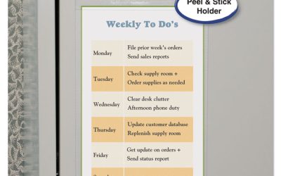 Self-Adhesive Shop Ticket Holders, Super Heavy, 25 Sheets, 5 X 8, 50/box