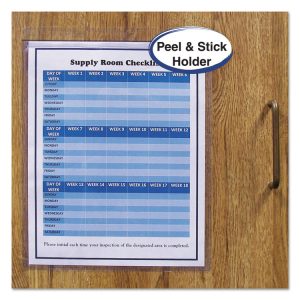 Self-Adhesive Shop Ticket Holders, Super Heavy, 50 Sheets, 9 X 12, 50/box