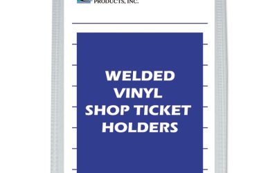 Clear Vinyl Shop Ticket Holders, Both Sides Clear, 25 Sheets, 5 X 8, 50/box