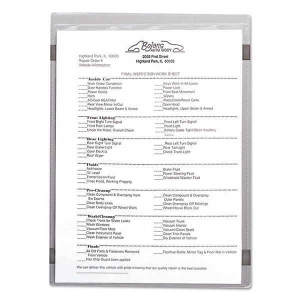 Magnetic Shop Ticket Holders, Super Heavyweight, 15 Sheets, 8.5 x 11, 15/Box - Image 3