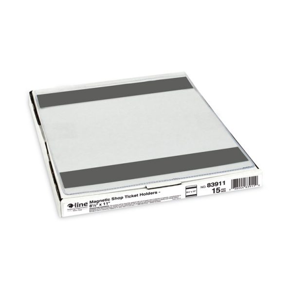 Magnetic Shop Ticket Holders, Super Heavyweight, 15 Sheets, 8.5 x 11, 15/Box - Image 4
