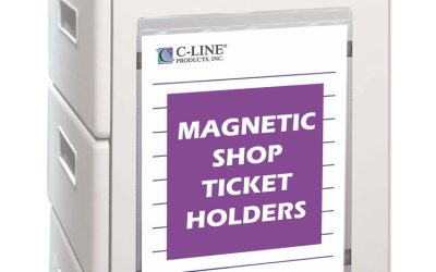 Magnetic Shop Ticket Holders, Super Heavyweight, 50 Sheets, 9 x 12, 15/Box