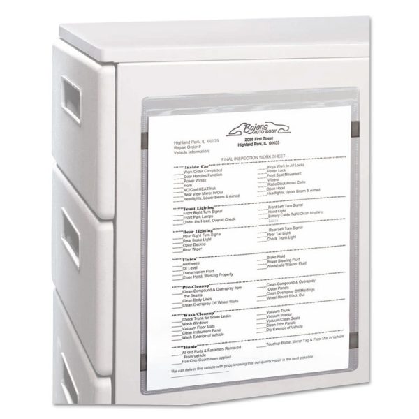 Magnetic Shop Ticket Holders, Super Heavyweight, 50 Sheets, 9 x 12, 15/Box - Image 2