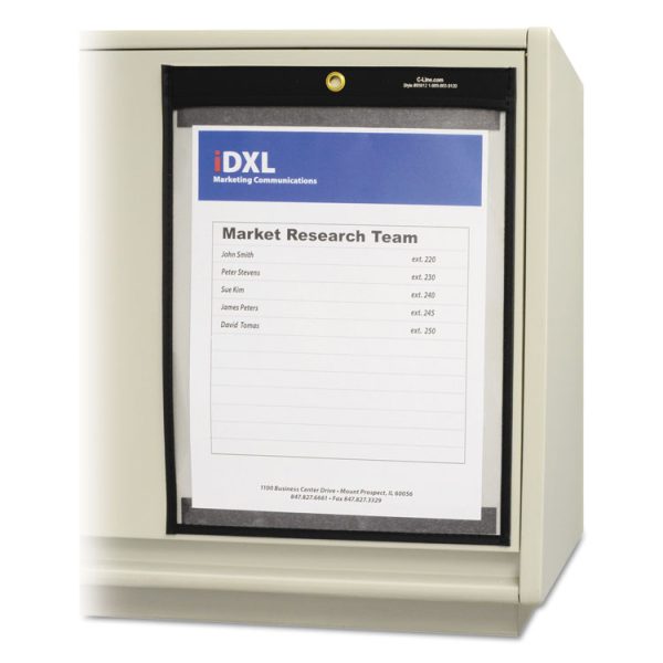 Magnetic Stitched Shop Ticket Holders, Clear, 75", 9 X 12, 25/box - Image 2
