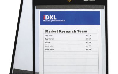 Magnetic Stitched Shop Ticket Holders, Clear, 75″, 9 X 12, 25/box