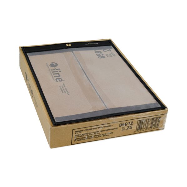 Magnetic Stitched Shop Ticket Holders, Clear, 75", 9 X 12, 25/box - Image 3