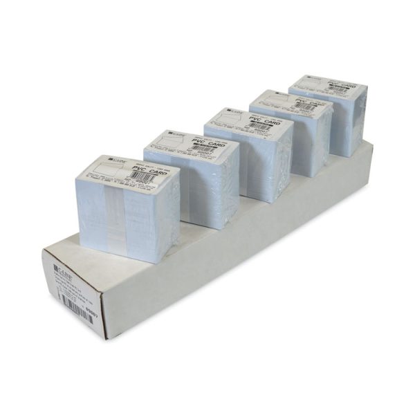 PVC ID Badge Card, 3.38 x 2.13, White, 100/Pack - Image 4