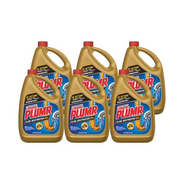 Clog Destroyer + PipeGuard, Gel, 80 oz, 6/Carton - Image 2