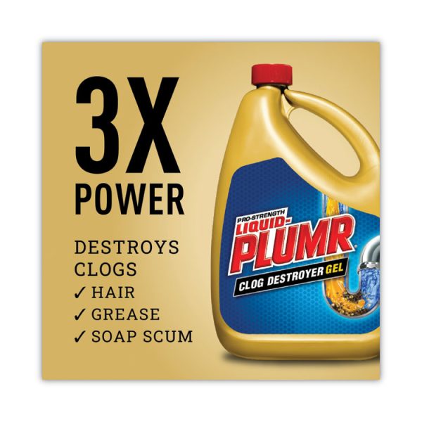 Clog Destroyer + PipeGuard, Gel, 80 oz, 6/Carton - Image 5