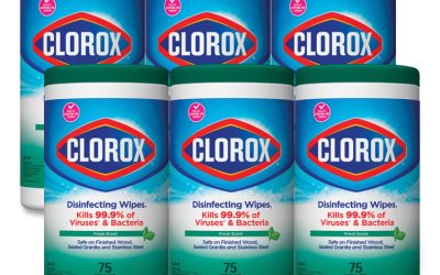 Disinfecting Wipes, 1-Ply, 7 x 8, Fresh Scent, White, 75/Canister, 6 Canisters/Carton