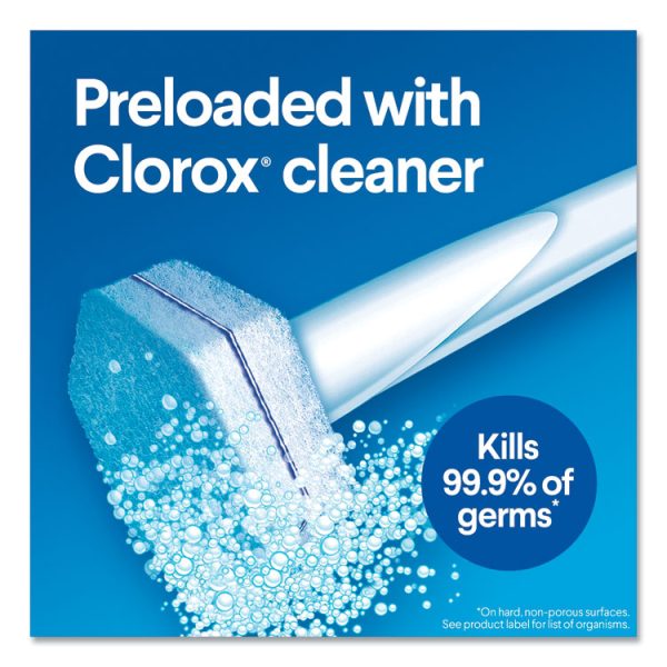 Toiletwand Disposable Toilet Cleaning System: Handle, Caddy And Refills, White, 6/Carton - Image 7