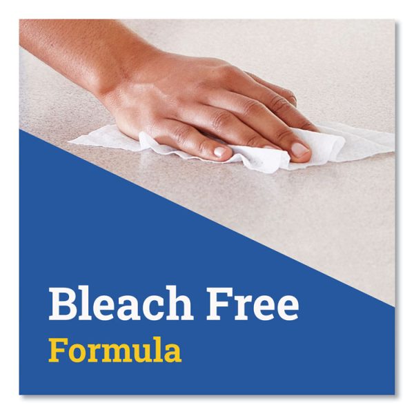 Disinfecting Wipes, 1-Ply, 7 x 8, Lemon Fresh, White, 75/Canister, 6/Carton - Image 5